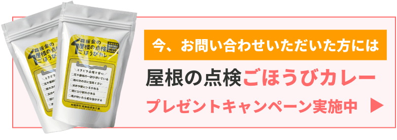 屋根の点検ごほうびカレープレゼント